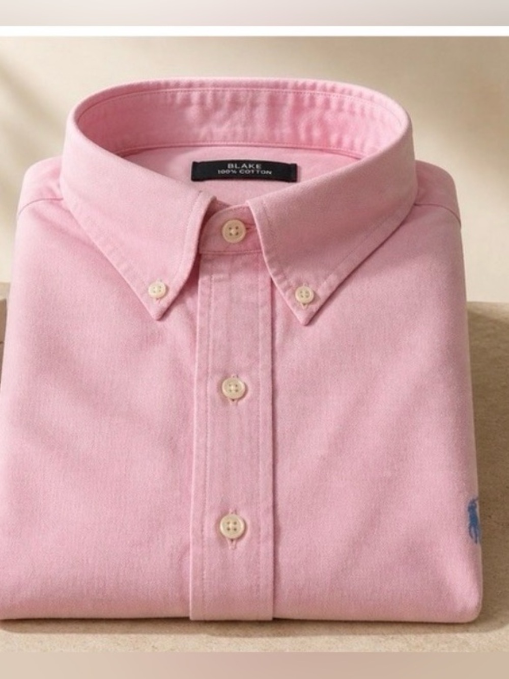 Raph Lauren Men’s Pink Button-Down Shirt Xl